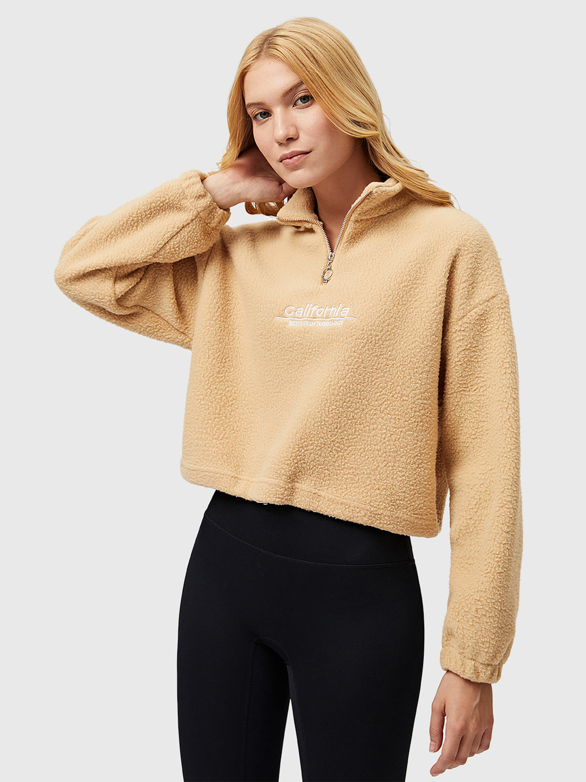 1/4 Zip Polar Fleece Sweatshirt - AhaAha